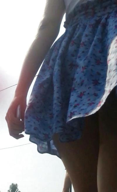 14P Spy sexy teens skirt romanian