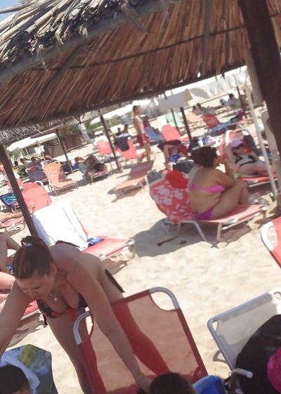 25P Candid Chubby Cleavage Mommy Bikini Slut