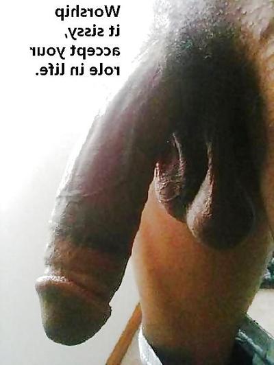25P On your knees faggot and worship some black cock