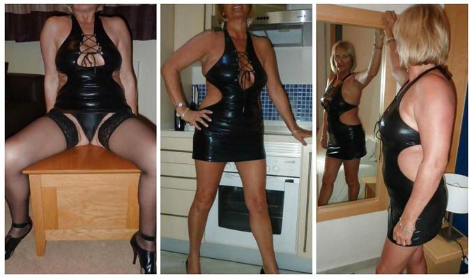 15P Mature sluts wearing leather