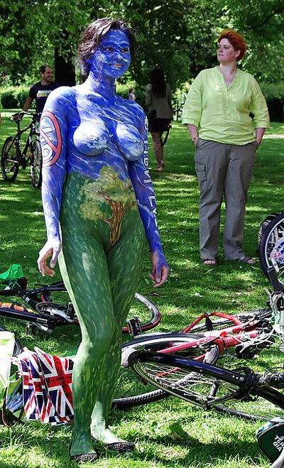 21P Naked cycling in public.