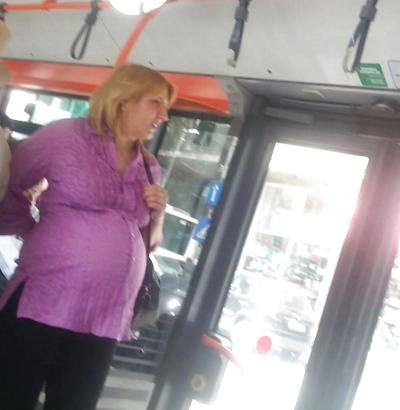 25P Spy old + young in bus, tram and subway romanian