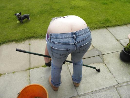6P Le CUL d'Aine EN JEAN JAMBES SKINNY