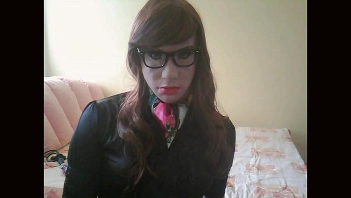 25P Tranny satin secretary 2