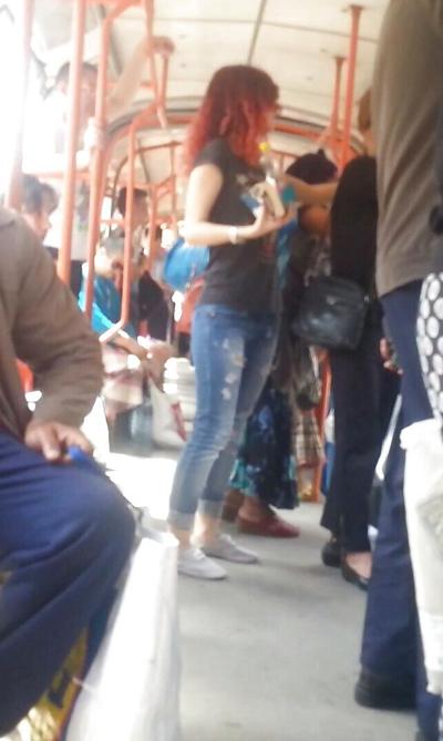 25P Spy old + young in bus and tram romanian