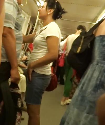 23P Spy subway old + young boobs romanian