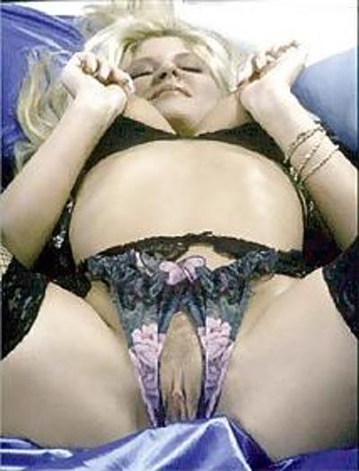 8P Home made crotchless panties