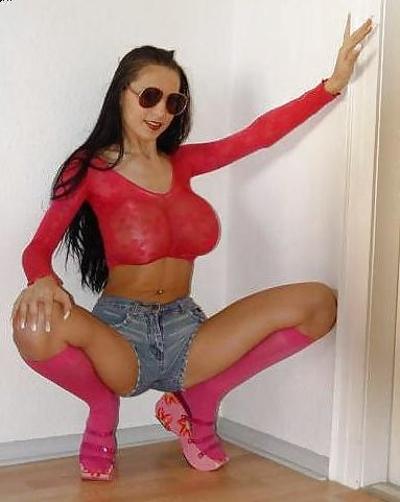 12P Big Boob - Milf in Red
