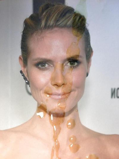 4P Sperma auf Heidi Klum III
