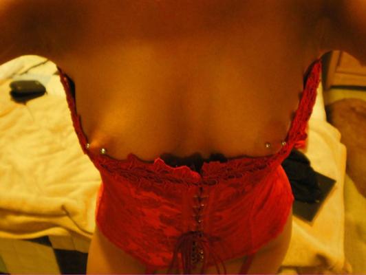 10P My red corset