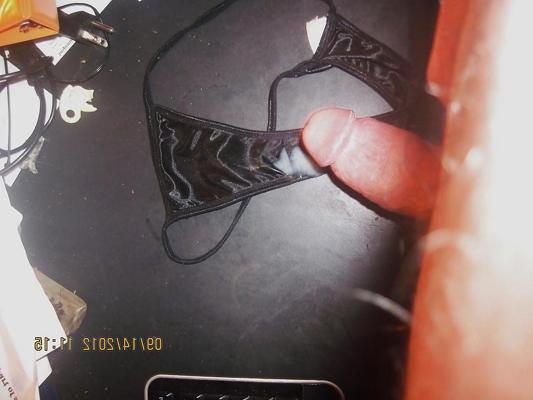 5P Cumming on nieces black thong