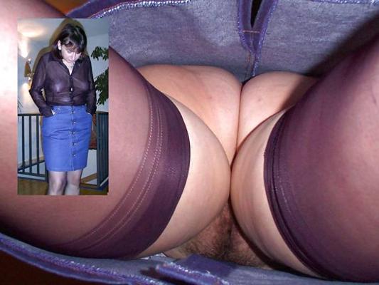 17P Upskirt hairy pussy
