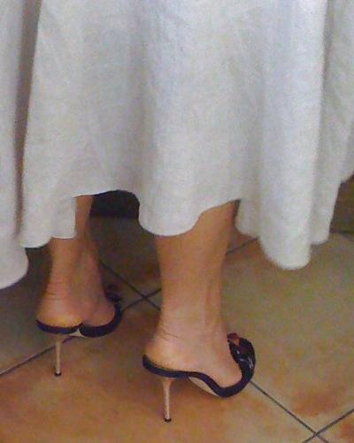 25P My wife in her various mules