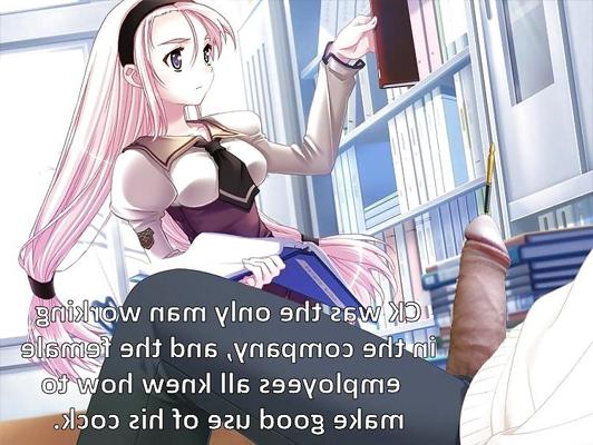 8P 本物のチンポで遊ぶアニメの女の子 (キャプション付き) - No 83