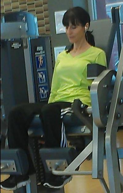 14P My Aunt at Gym - 58 Years Old