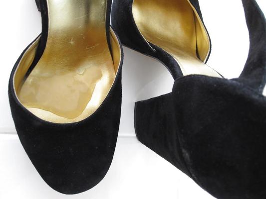 15P Noir et Or Nine West Talons Cummed