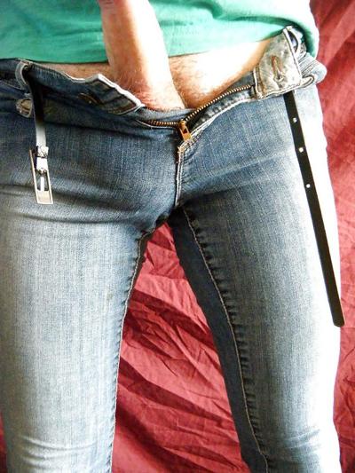 6P Tight jeans cock 