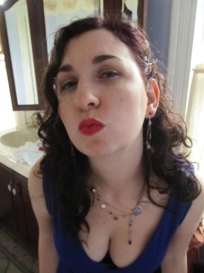 10P Amanda in a Red Corset 