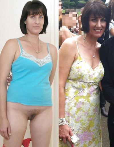 4P Dressed undressed Lydia mature flash 