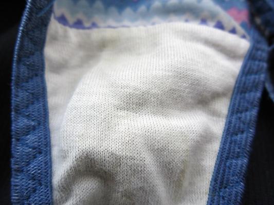 8P Mature Aunt's Dirty Panty Thong Taken From the Hamper