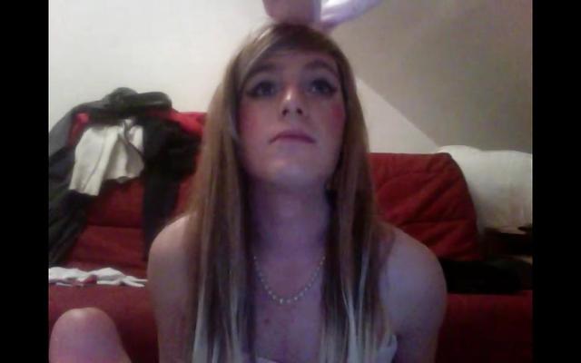 11P As blonde in bunny outfit
