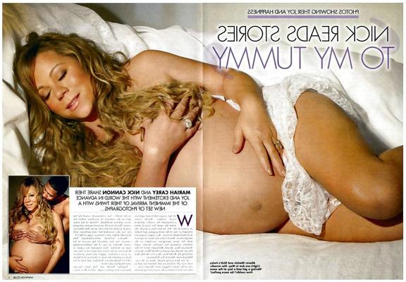 9P Мэрайя Кэри - обнаженная и беременная !!! - лондонлад