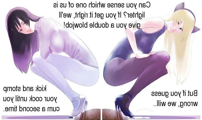 8P Anime Girls playing with a Real Cock (with captions) - No 65