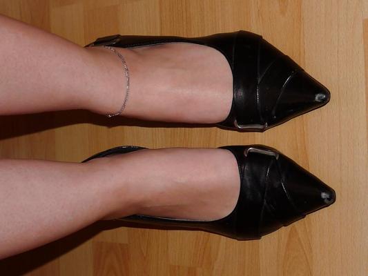 25P Wifes sexy random shoes heels feet legs nylon