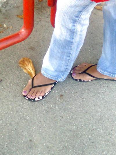 13P And her favorite dress is her faded blue jeans  
