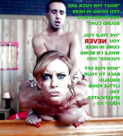 15P Disabled Interacial BDSM Femdom Slut Captions