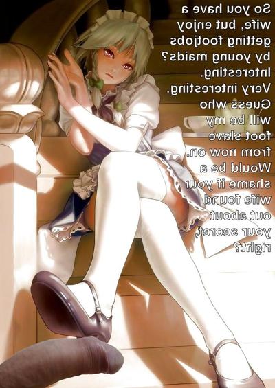 8P Anime Girls playing with a Real Cock (with captions) - No 31