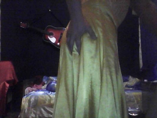 10P Yello satin dress