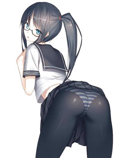 25P Anime girl best ass