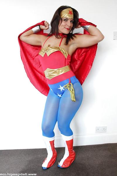21P GROS CUL WONDER WOMAN SUPERHÉROÏNE COSPLAY BOOTY ÉCHANTILLON