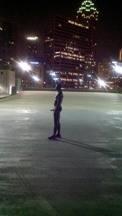 4P Black Man Naked Outdoors 4