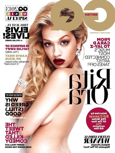 9P Rita Ora berichtete im August 2013 oben ohne in GQ UK