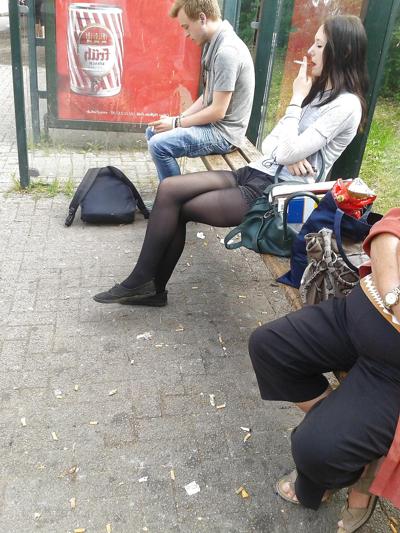 19P Pantyhose Street Amateur