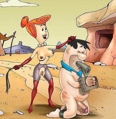 9P Barney e Fred Flintstone BDSM