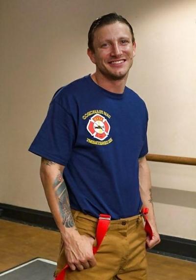 25P Five thick fire fighters ganbang whore! DP DVP