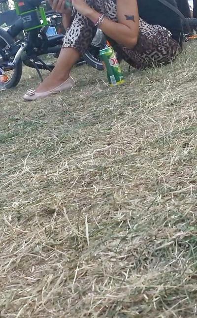 25P Spy old + young in green grass and picnic romanian