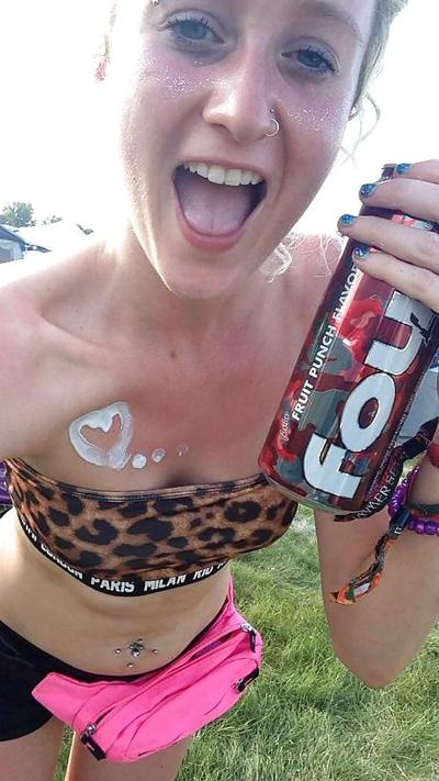 25P Pierced hot college girl
