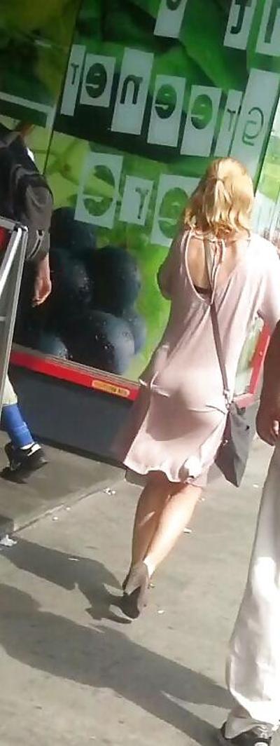 17P Spy sexy blonde skirt and feet romanian