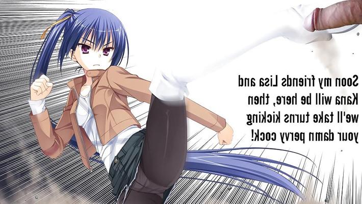 8P Anime Girls playing with a Real Cock (w captions) - No 109