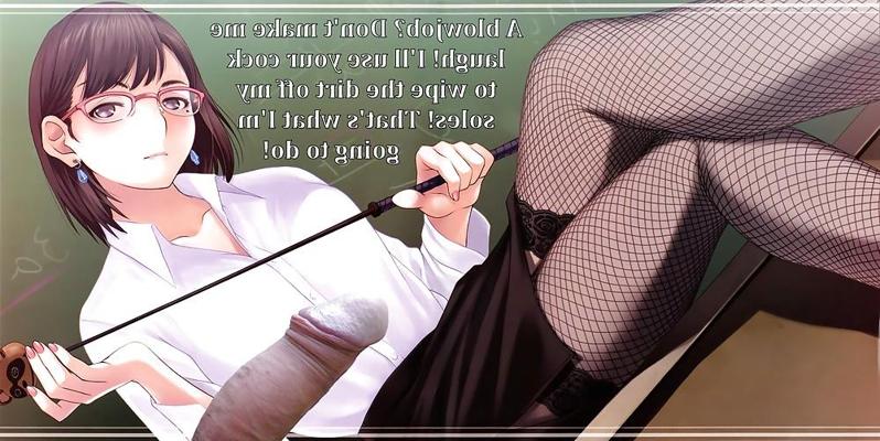 8P Anime Girls playing with a Real Cock (w captions) - No 117