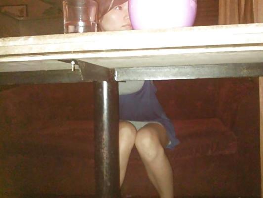 9P Chinese teen flashing in public