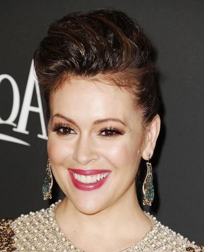 10P Alyssa Milano 2015 Golden Globes Afterparty