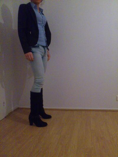 7P Me with news shoes and jean. young teen sissy crossdresse