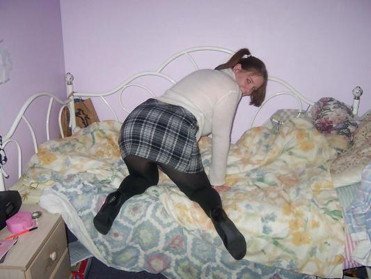 8P Young school girl