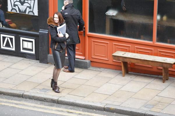 6P British Leather Skirt