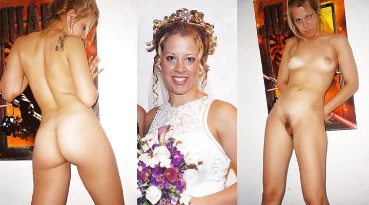 25P Real Amateur Brides - Dressed & Undressed 4